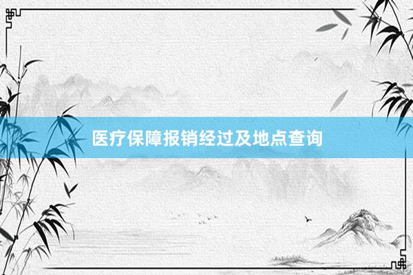 医疗保障报销经过及地点查询
