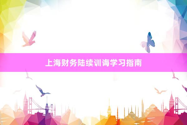 上海财务陆续训诲学习指南